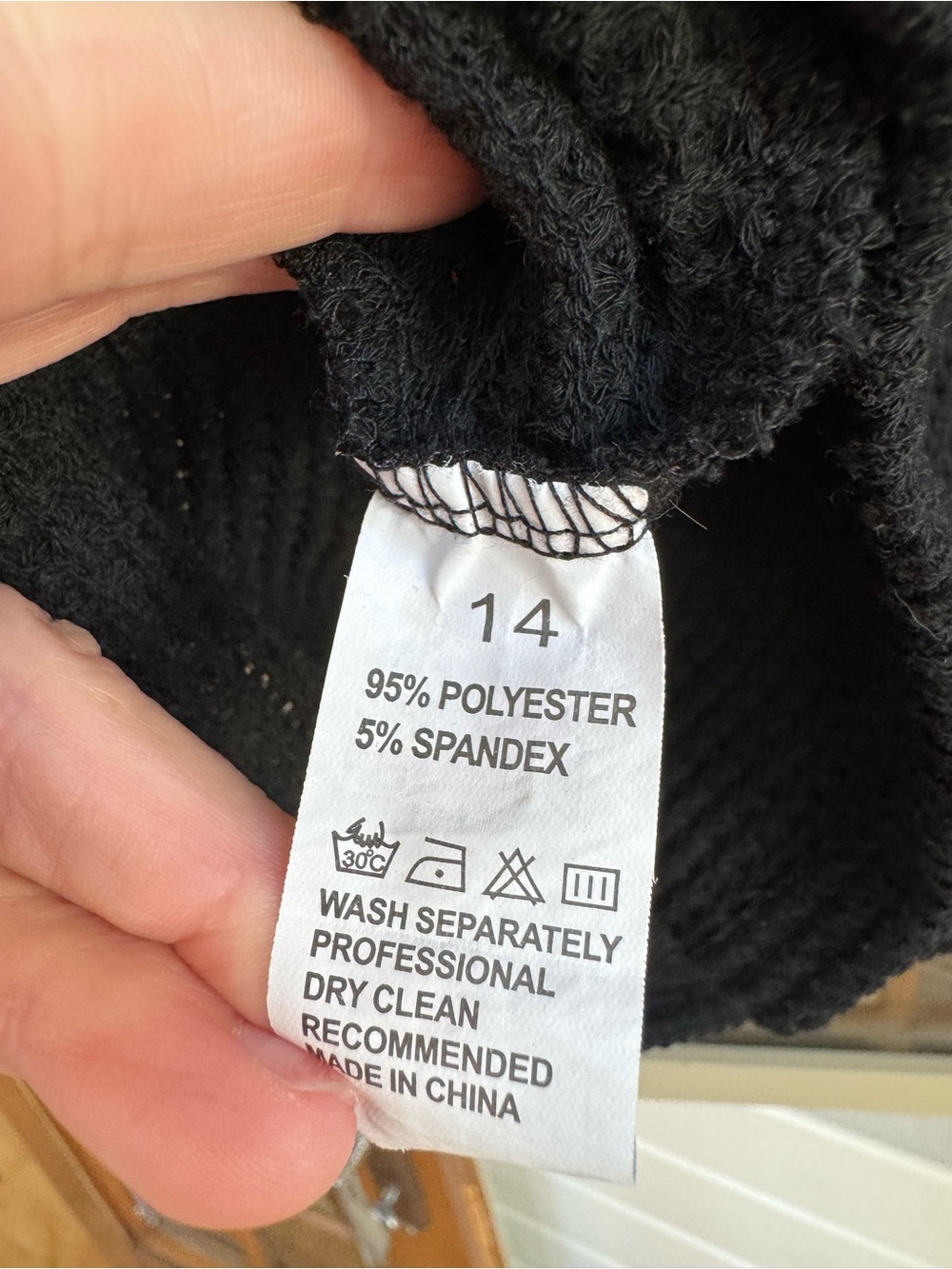Nike Black Waffle-Knit Hooded Pullover with Button V-Neck - Picture 3 of 4